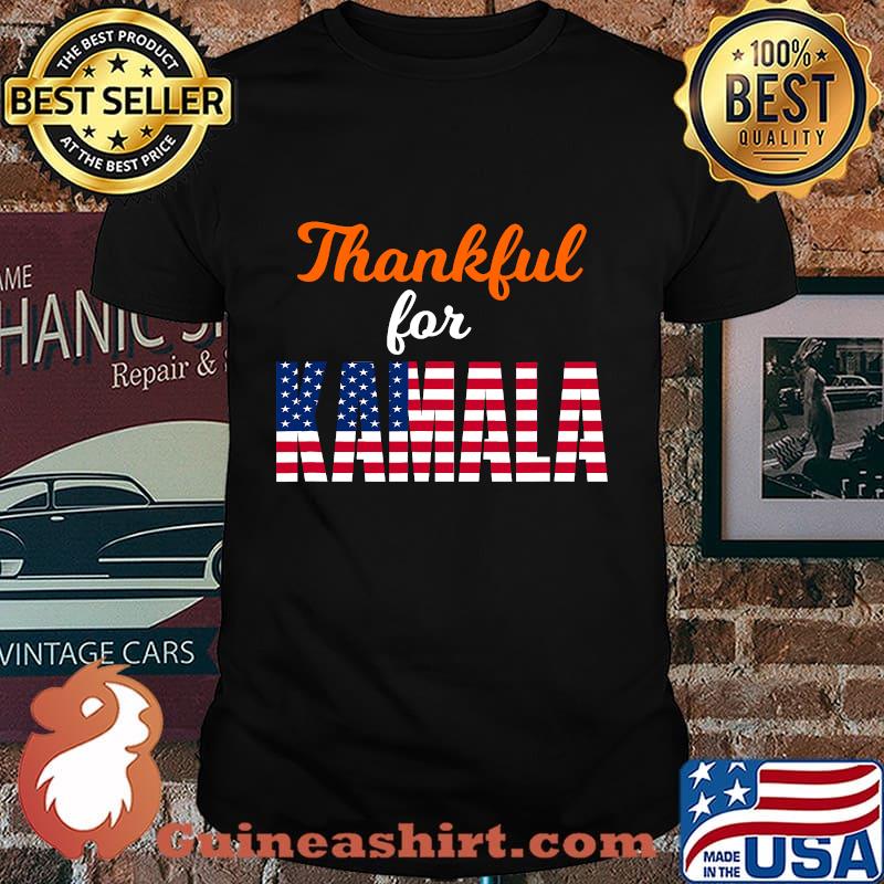 Thankful For Kamala Harris American Flag Shirt