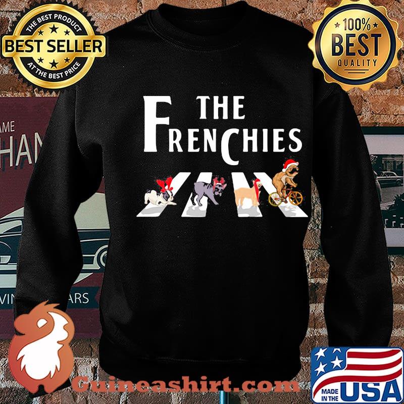 The Frenchies Dogs Merry Christmas Shirt Sweater