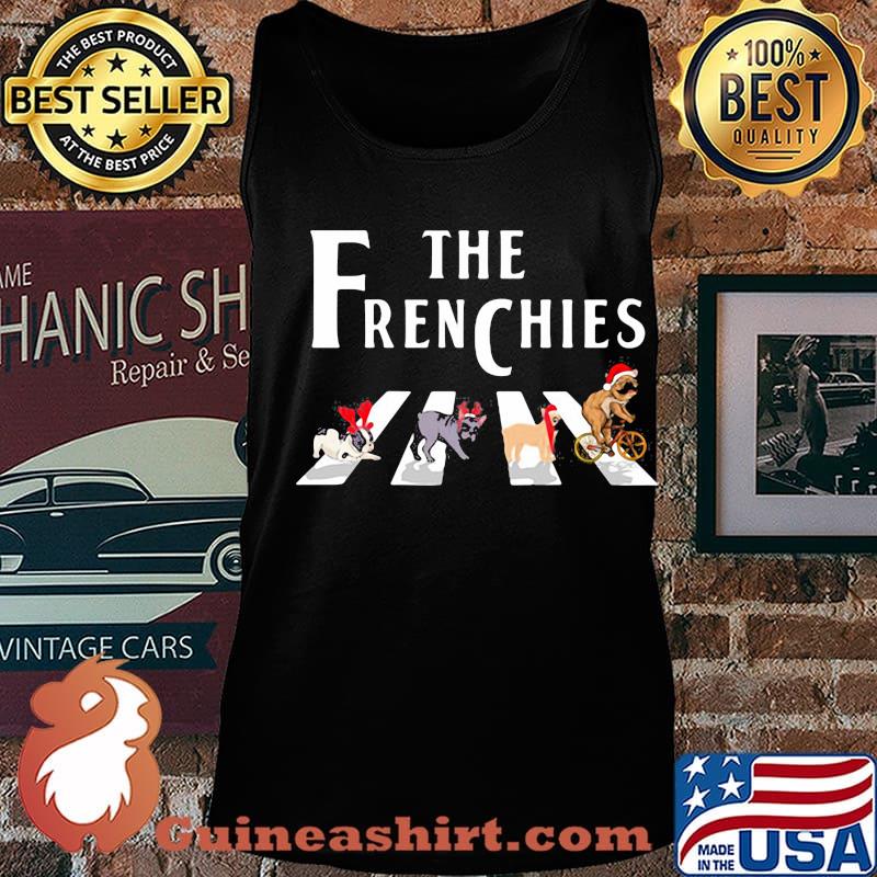 The Frenchies Dogs Merry Christmas Shirt Tank top