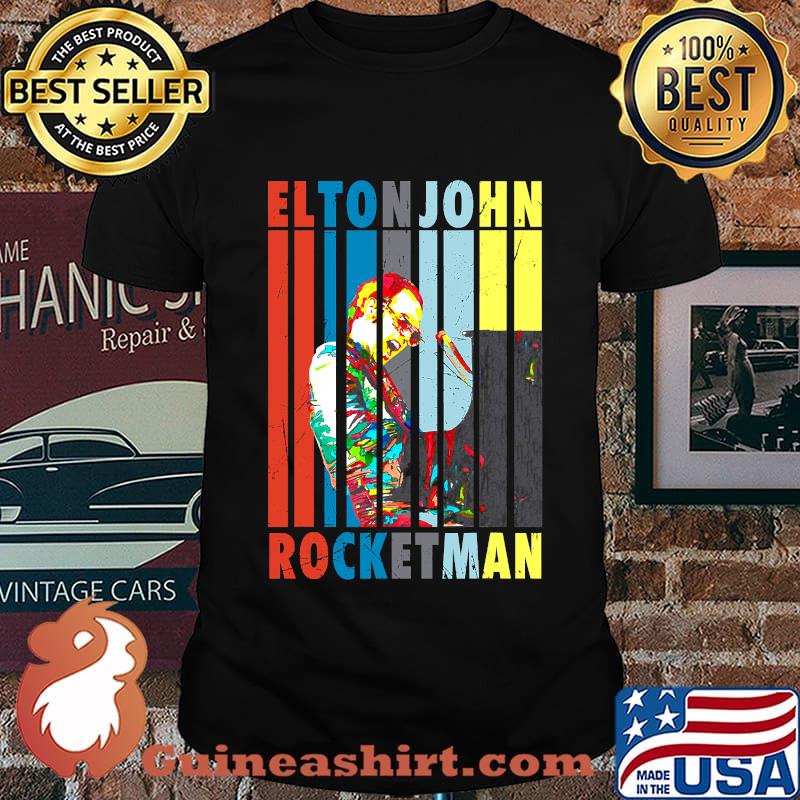 Vintage Elton tshirt John Peanuts Play Piano Rocketman Shirt