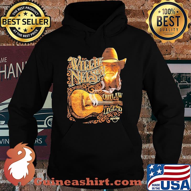 Willie nelson play guitar outlaw legend hard rock s Hoodie