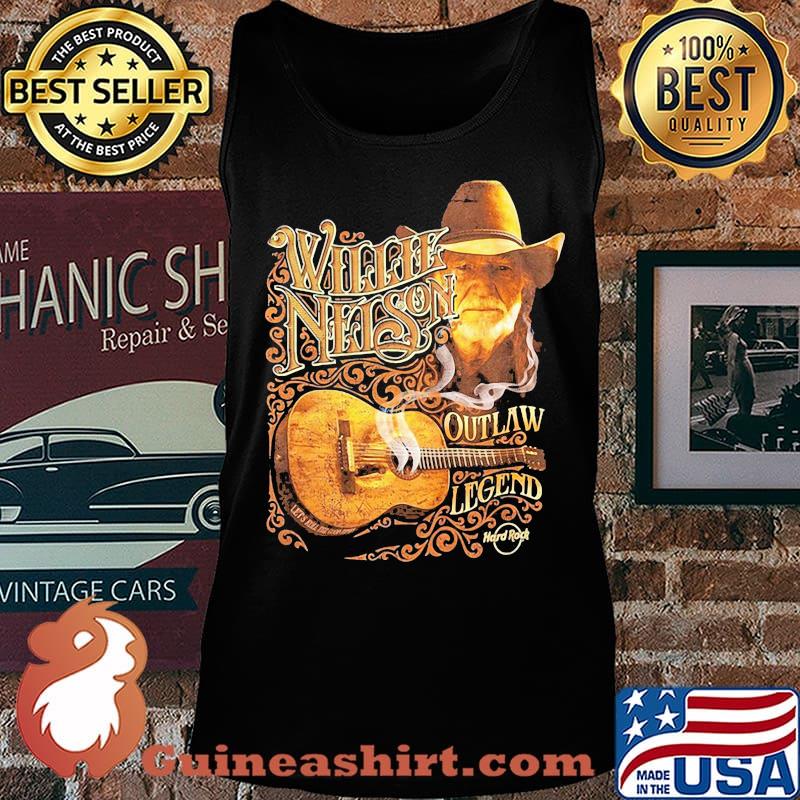Willie nelson play guitar outlaw legend hard rock s Tank top