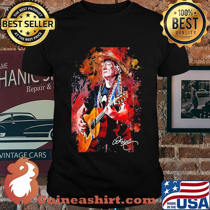 Willie nelson play guitar signature shirt