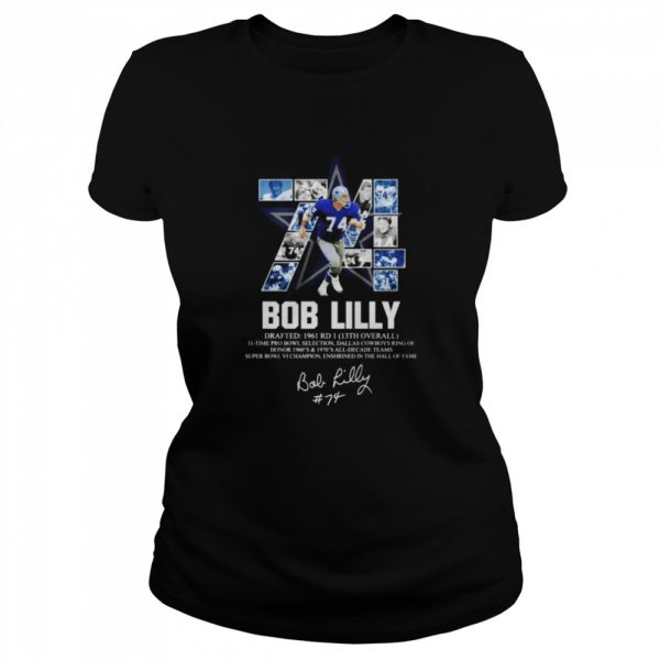 74 Bob Lilly drafted 1961 RD 1 13th overall signature shirt - Image 2