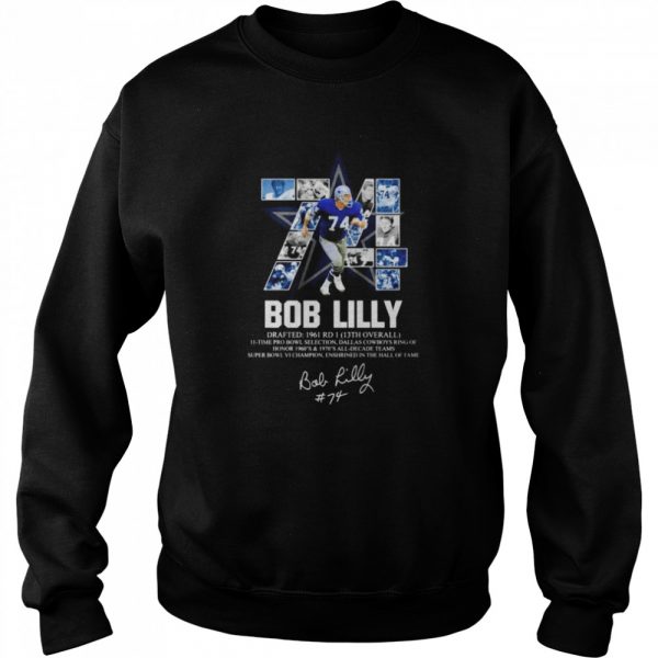 74 Bob Lilly drafted 1961 RD 1 13th overall signature shirt - Image 4