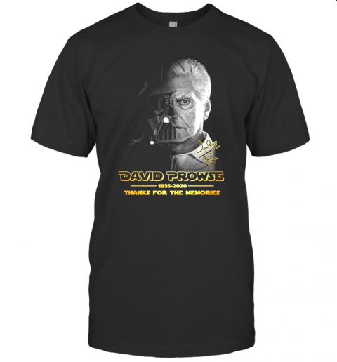 85 Year Or David Prowse Darth Vader 1935 2020 Thank T-Shirt Classic Mens T-shirt