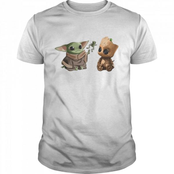 Baby Yoda And Baby Groot Frog Classic Mens T-shirt - Image 2