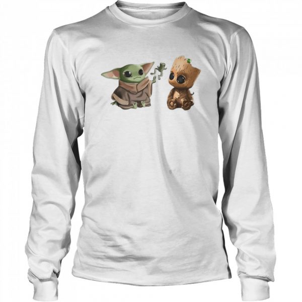 Baby Yoda And Baby Groot Frog Classic Mens T-shirt - Image 4