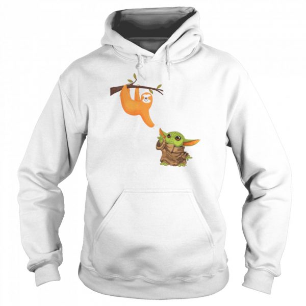 Baby Yoda And Sloth Classic Mens T-shirt - Image 6
