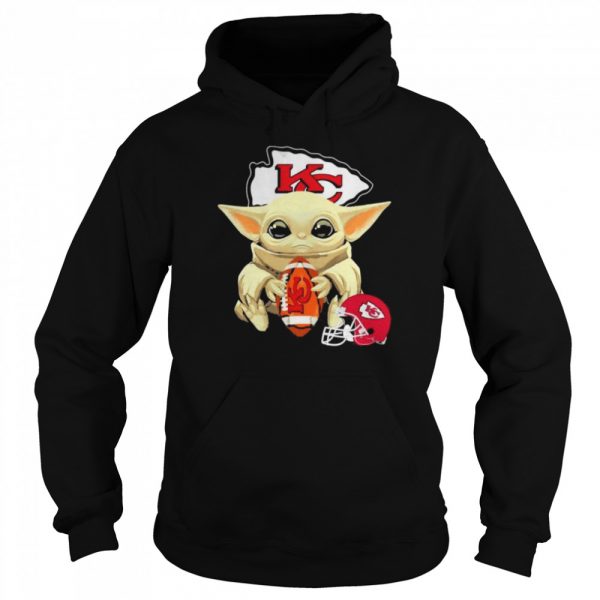 Baby Yoda hug Kansas City Chiefs shirt - Image 5