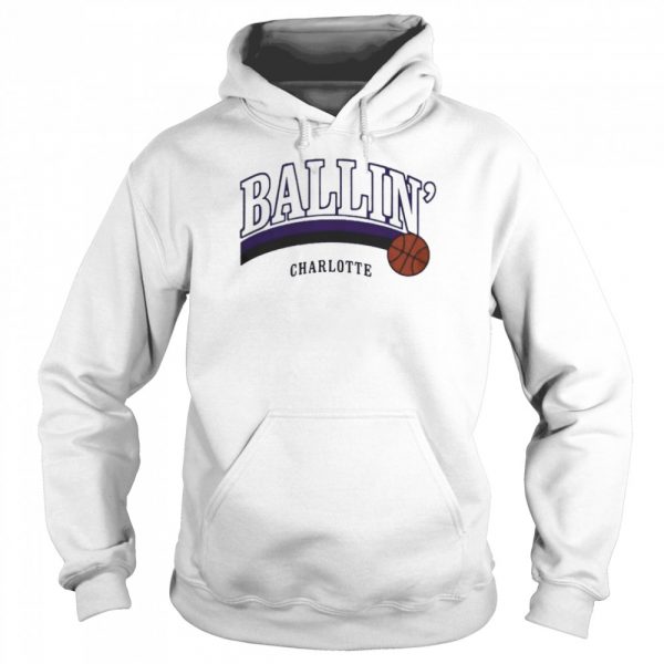 Ballin Charlotte Basketball Classic Mens T-shirt - Image 6