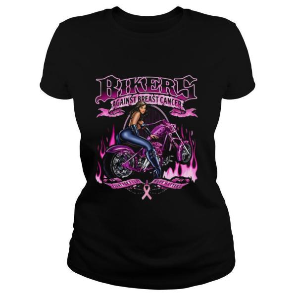 Bikers against breast cancer shirt - Image 2
