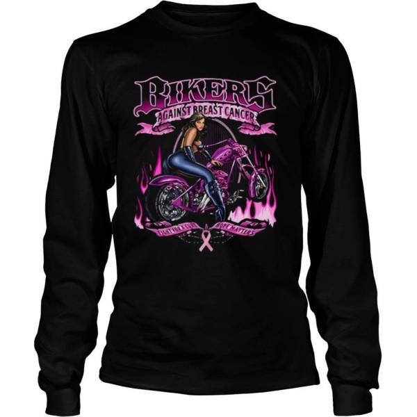 Bikers against breast cancer shirt - Image 3