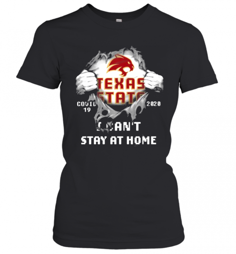 Blood Inside Me Texas State Covid 19 2020 I Cant Stay At Home T-Shirt Classic Mens T-shirt - Image 3