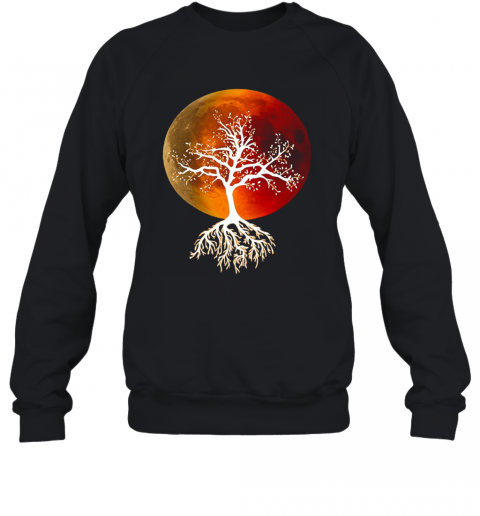 Blood Moon With Tree Moon Lunar Eclipse Moonlight Full Moon T-Shirt Classic Mens T-shirt - Image 5