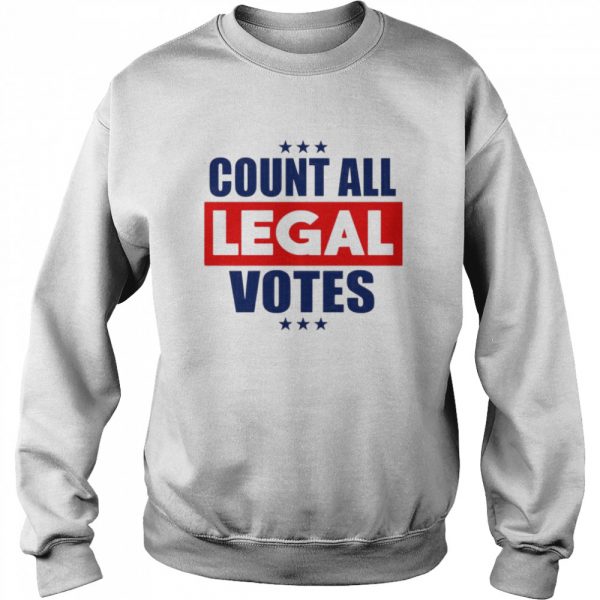 Count all legal votes shirt - Image 4