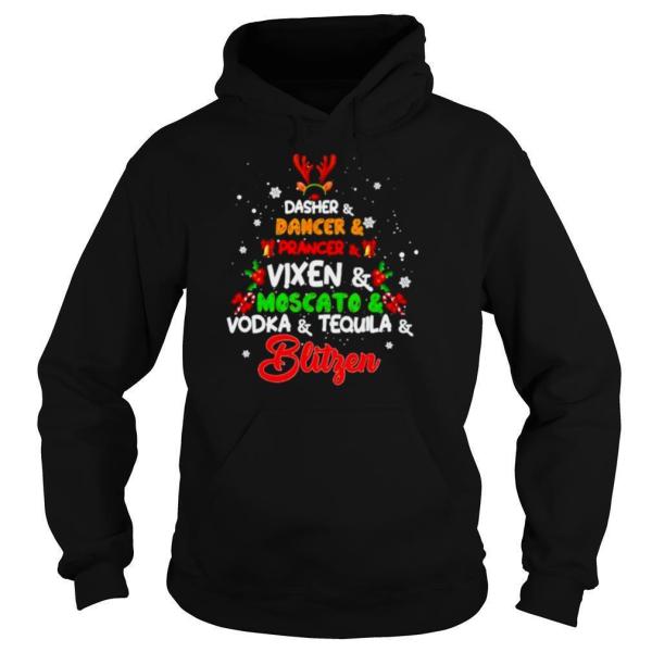 Dasher and dancer and prancer and vixen moscato and vodka and tequila shirt - Image 5