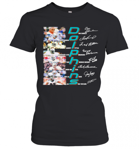 Dolphins Name Player Team Football Signature T-Shirt Classic Mens T-shirt - Image 3