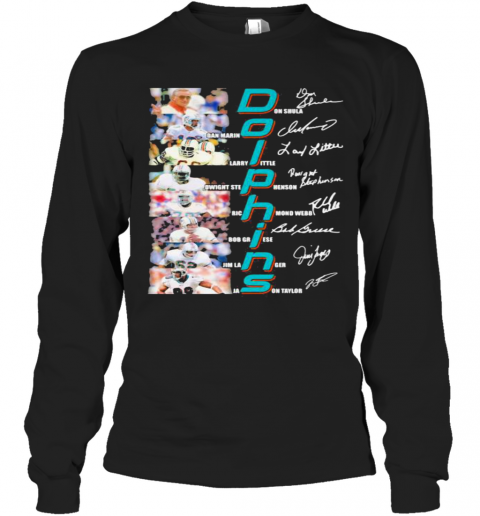 Dolphins Name Player Team Football Signature T-Shirt Classic Mens T-shirt - Image 4