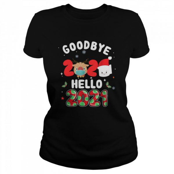 Goodbye 2020 Toilet Paper Santa Hello 2021 Classic Mens T-shirt - Image 3