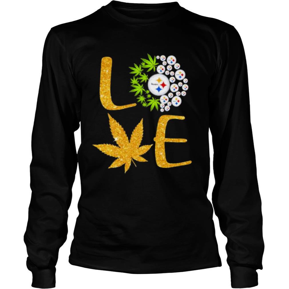 Love Steelers Cannabis Football shirt - Image 3