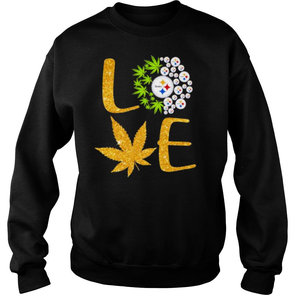 Love Steelers Cannabis Football shirt - Image 4