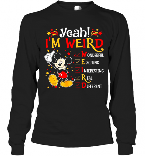 Mickey Yeah Im Weird T-Shirt Classic Mens T-shirt - Image 4