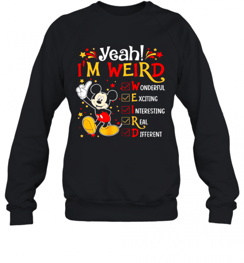 Mickey Yeah Im Weird T-Shirt Classic Mens T-shirt - Image 5