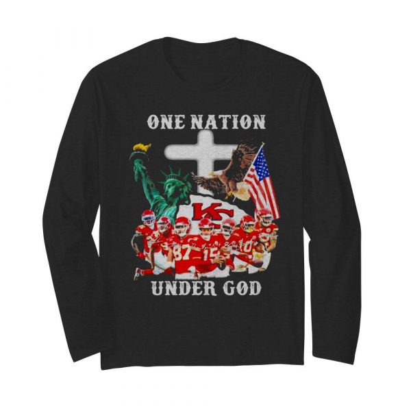 One Nation Under God Liberies American Flag shirt - Image 4