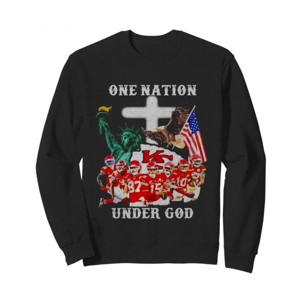 One Nation Under God Liberies American Flag shirt - Image 5