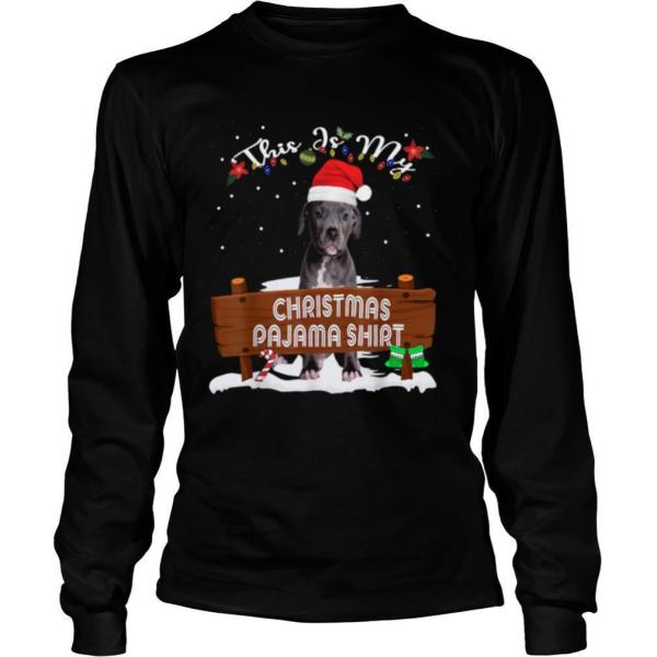 Pitbull Santa This Is My Christmas Pajama Shirt Christmas shirt - Image 3