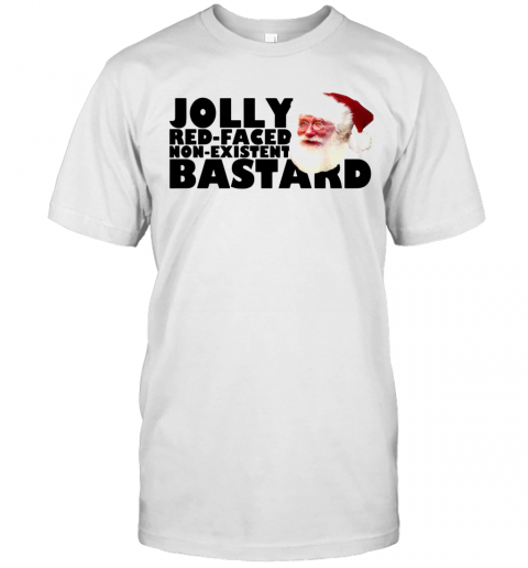 Santa Jolly Red Faced Non Existent Bastard T-Shirt Classic Mens T-shirt