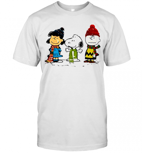 Snoopy Peanuts Merry Christmas T-Shirt Classic Mens T-shirt