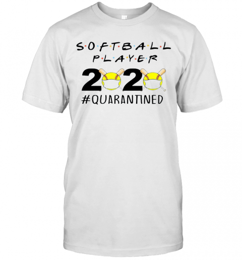 Softball Player 2020 Quarantined T-Shirt Classic Mens T-shirt