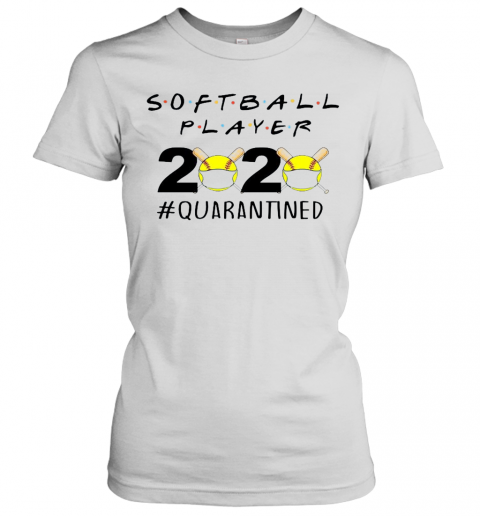 Softball Player 2020 Quarantined T-Shirt Classic Mens T-shirt - Image 3