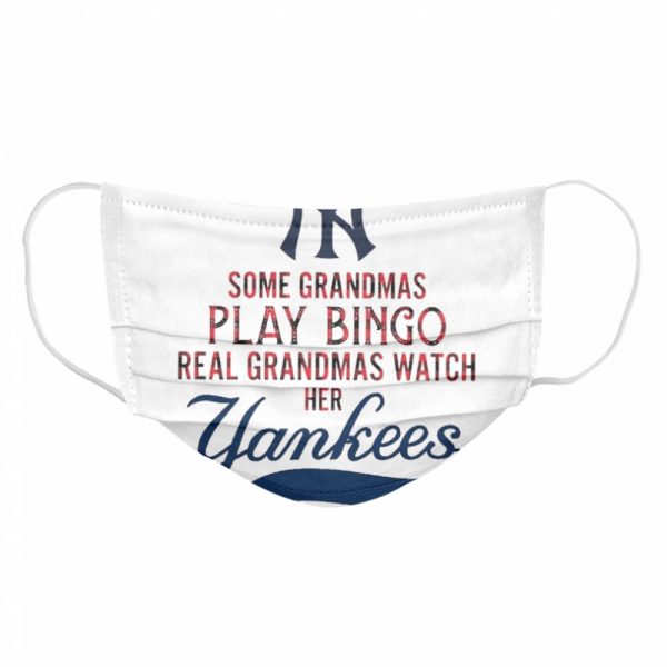 Some grandmas play bingo real grandmas watch her yankees Classic Mens T-shirt - Image 7