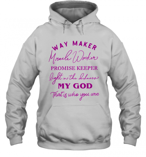 Way Maker Miracle Worker Promise Keeper T-Shirt Classic Mens T-shirt - Image 6