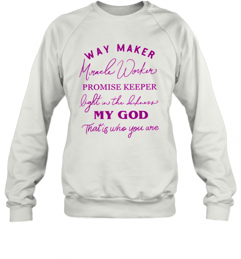 Way Maker Miracle Worker Promise Keeper T-Shirt Classic Mens T-shirt - Image 5