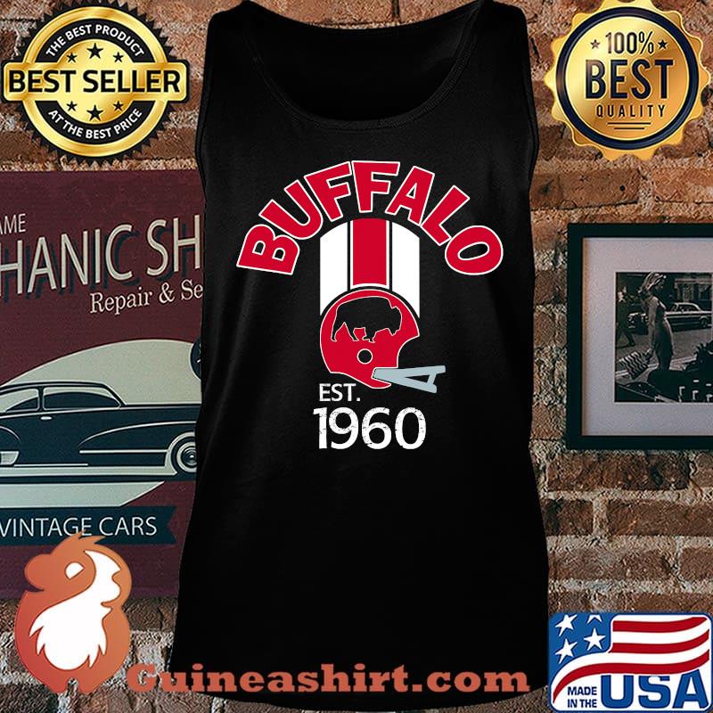 Buffalo Helmet Stripe Varsity Est 1960 Football Shirt Tank top