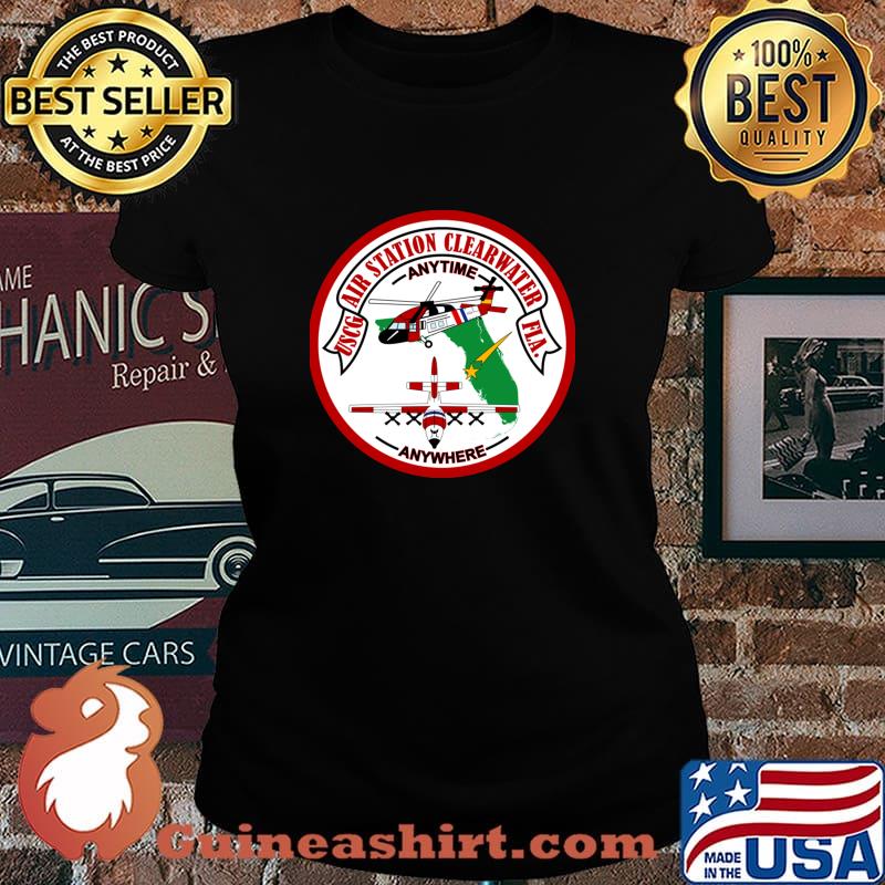 Coast Guard Air Station Clearwater Florida Anywhere Shirt Laides tee