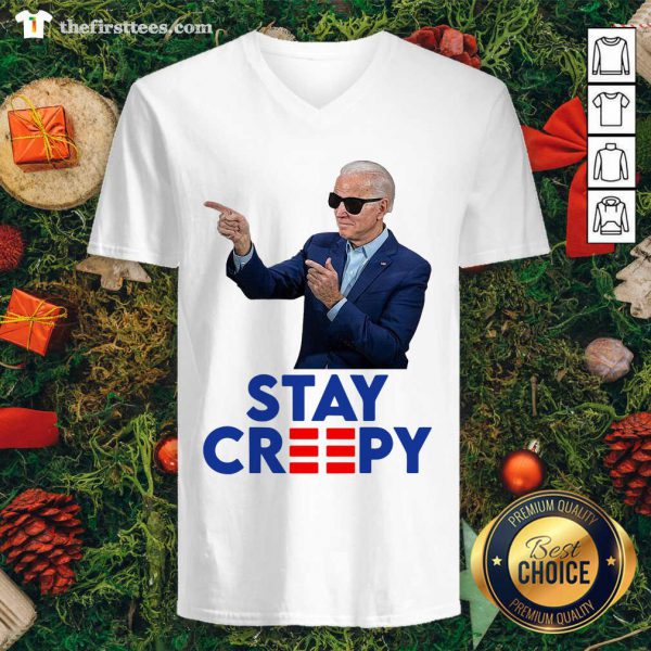 Cool Joe Biden Stay Creepy Shirt - Image 3