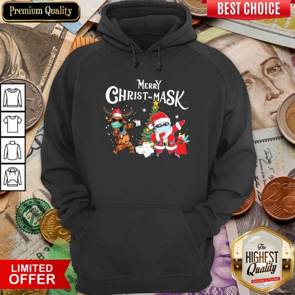 Cute Merry Christmask Santa Clause Reindeer Wear Mask Toilet Paper Shirt - Image 5