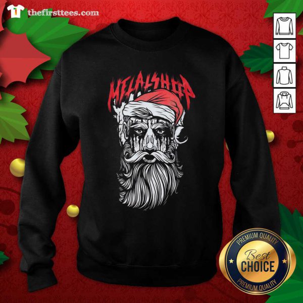 Funny Metalshop Santa Merry Christmas Shirt - Image 2