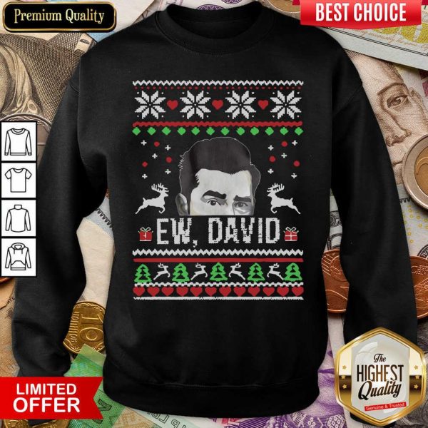 Funny Ugly Christmas Ew David Rose Shirt - Image 4