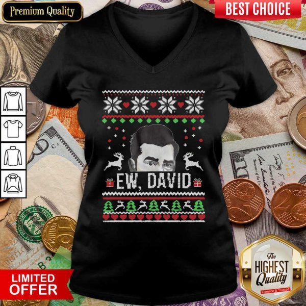Funny Ugly Christmas Ew David Rose Shirt - Image 3