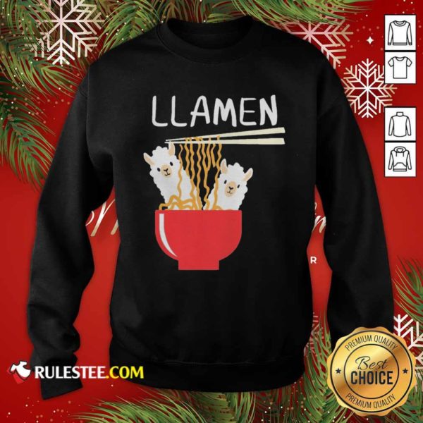 Good Llama Eat Llamen Shirt - Image 5