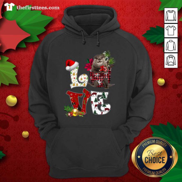Good Love North American River Otter Merry Christmas Shirt - Image 5