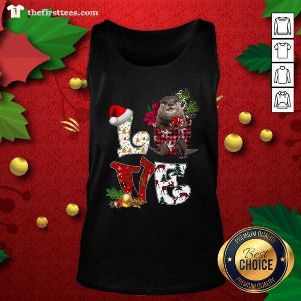 Good Love North American River Otter Merry Christmas Shirt - Image 4