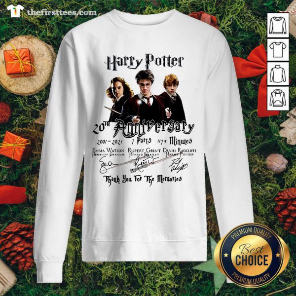 Grateful Harry Potter 20th Anniversary 2001 2021 7 Parts 1179 Minutes Signatures Shirt - Image 2