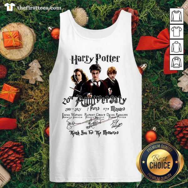Grateful Harry Potter 20th Anniversary 2001 2021 7 Parts 1179 Minutes Signatures Shirt - Image 4